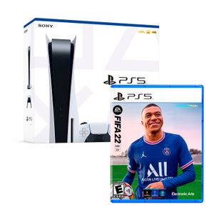 Consola Playstation 5 Lector de Discos + Fifa 22