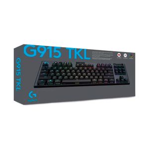 Teclado Gamer Mecánico Logitech G915 Tkl Black