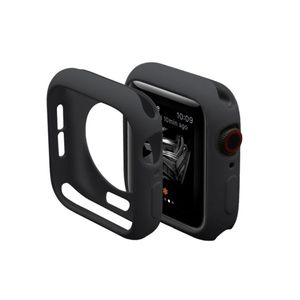 Case, Funda, Protector de Silicona Color Negro para Applewatch 44Mm Series 4,5,6