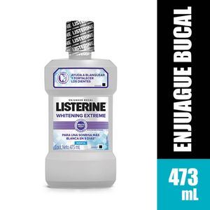 Enjuague Bucal Listerine Whitening Extreme - Frasco 473 ML
