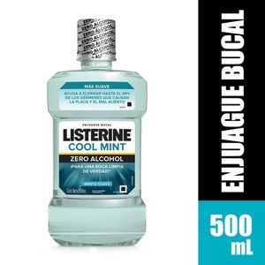 Enjuague Bucal Listerine Zero Menta Suave - Frasco 500 ML