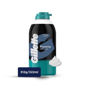 Espuma de Afeitar Piel Sensible Foamy Gillette - Frasco 312 G