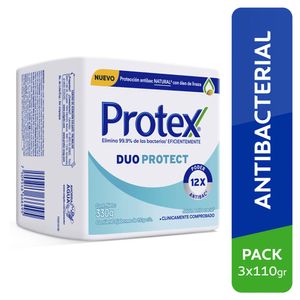 Jabones Antibacterial Protex Duo Protect - Pack 3 UN