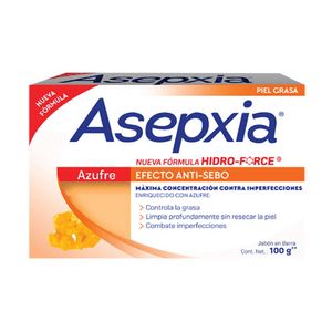 Jabón Asepxia Azufre - Barra 100 G