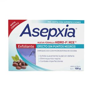 Jabón Asepxia Exfoliante Efecto Sin Puntos Negros - Barra 100 G