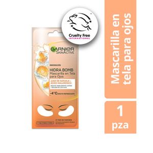 Mascarilla en Tela para Ojos Garnier Skin Active Jugo de Naranja - Bolsa 1 UN