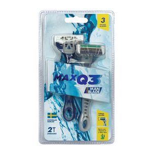 Máquina de Afeitar Gold Man Max Q3 - Pack 2 UN