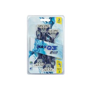 Máquina de Afeitar Gold Man Max Q3 - Pack 4 UN