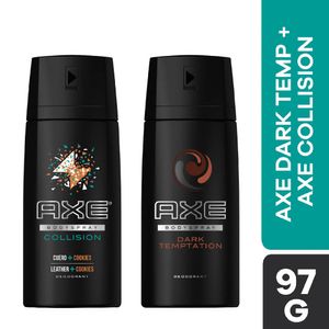 Pack Desodorantes en Spray Axe Dark Temptation + Collision - Pack 2 UN