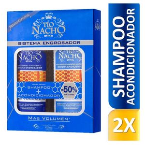 Pack Shampoo y Acondicionador Tío Nacho Engrosador - Pack 2 UN