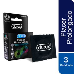 Preservativos Durex Placer Prolongado - Caja 3 UN