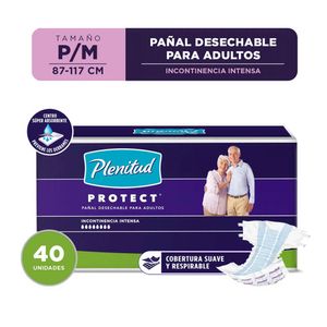 Pañal para Adulto Plenitud Protect Medium - Caja 40 UN
