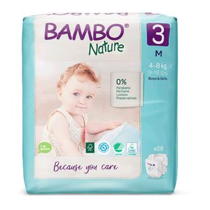 Pañales Bambo Nature Talla M - Bolsa 28 UN