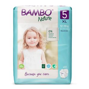 Pañales Bambo Nature Talla XL - Bolsa 22 UN