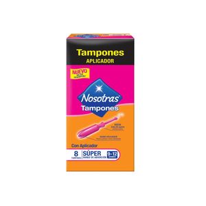 Tampones Nosotras Súper Con Aplicador - Caja 8 UN