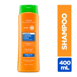 Shampoo Placenta Life Saloon Control Caída - Frasco 400 ML