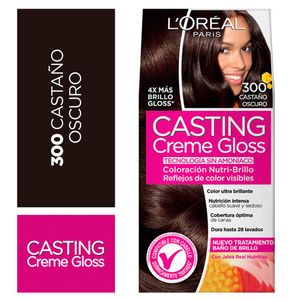 Tinte para Cabello Casting Creme Gloss Castaño Oscuro # 300 - Caja 1 UN