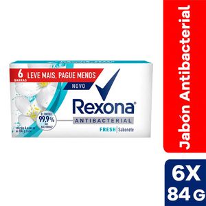 Sixpack Jabón Antibacterial Rexona Fresh - Pack 6 UN