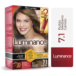 Tinte para Cabello Luminance Rubio Mediano Cenizo 7.1 - Caja 2 Tubos