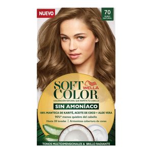 Tinte para Cabello Soft Color Kit Rubio Natural # 70- Caja 1 UN