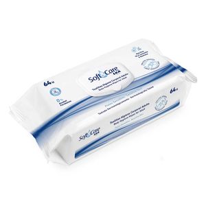 Toallitas Húmedas para Adultos LEA Soft & Care - Paquete 64 UN