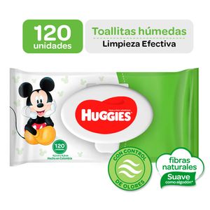 Toallitas Húmedas Huggies Limpieza Efectiva - Bolsa 120 UN