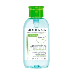 Solución Micelar Bioderma Sébium H2O para Pieles Mixtas y Grasa - Frasco 500 ML
