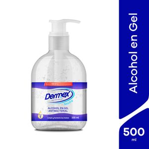 Alcohol en Gel Dermex Antibacterial Neutro - Frasco 500 ML