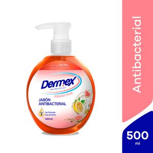 Jabón Líquido Antibacterial Dermex Passion Fruit - Frasco 500 ML