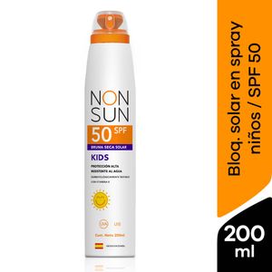 Bloqueador Solar en Spray SPF 50 Non Sun kids - Frasco 200 ML