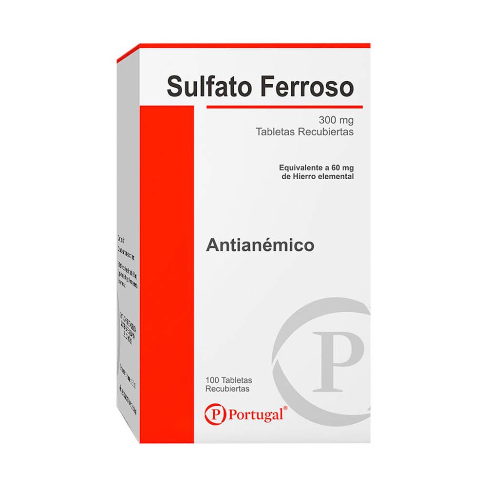 Hierro Sulfato Ferroso 300Mg Blister 10Tabletas Laproff Laproff