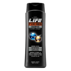 Shampoo Placenta Life For Men Extreme Control - Frasco 400 ML