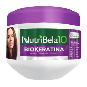 Crema para el Tratamiento Capilar Nutribela 10 Biokeratina - Pote 300 ML