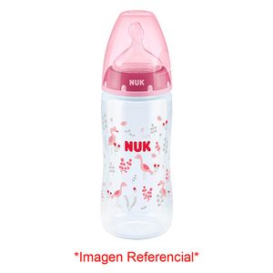 Biberón Nuk First Choice 0 a 6 Meses Tetina de Silicona Niñas - Frasco 300 ML