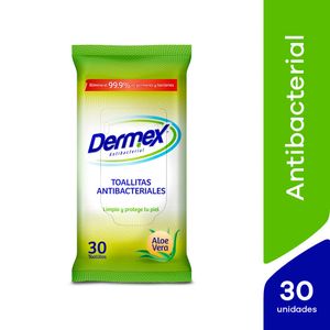 Toallitas Antibacteriales Dermex - Bolsa 30 UN