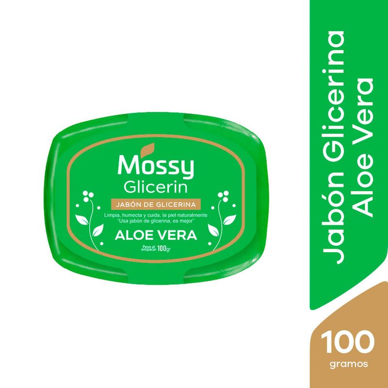 Jabón de Glicerina Aloe Vera - Barra 100 G