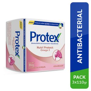 Jabón Antibacterial Protex Omega 3Pack de 3 Und. - Pack 3 UN