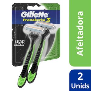 Prestobarba 3 hojas Gillette BodySense - Blister 2 UN