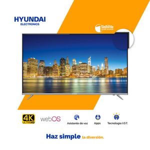 Televisor Hyundai 50" HYLED5017W4KM Plateado