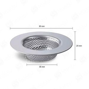 Rejilla Filtrador para Lavaderos de Acero Inoxidable 90mm