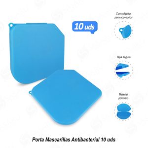 Porta Mascarillas Antibacterial 10uds