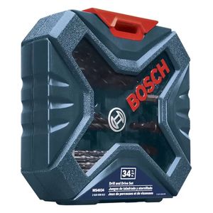 X-LINE 34 pzas Para Taladrar y Atornillar Azul Bosch