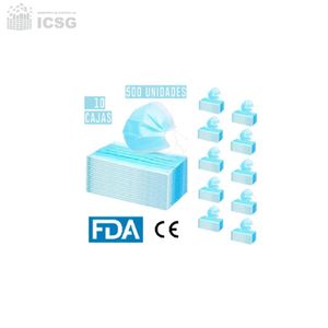 Mascarilla Quirúrgica 3 Pliegues 500 Unidades - Oferta Pack 10 Cajas