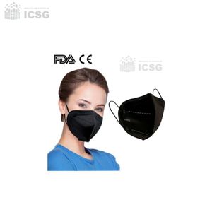 Mascarillas Kn95 Negra Certificada Caja De 10 Unidades + Regalo
