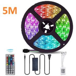 Tira Luces Led 5m RGB 5050 Control 48 Boton