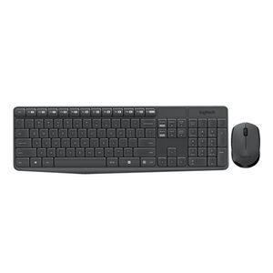Teclado Logitech  Mouse Mk235 Wireless Usb Sp Black