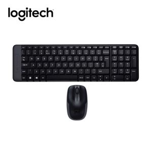 Teclado Logitech  Mouse Mk220 Wireless Usb Sp Black