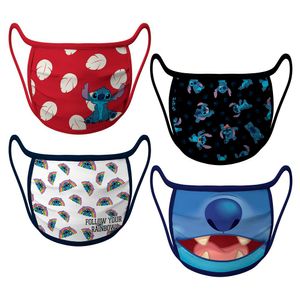 Set x 4 Mascarillas para Niños Disney Store Stitch