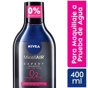 Agua Micelar Desmaquillante Bifásica Nivea Black MicellAir - Frasco 400 ML