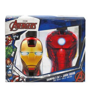 Avengers Iron Man Shampoo 350ML + Jabón Líquido 250ML - Pack 2 UN